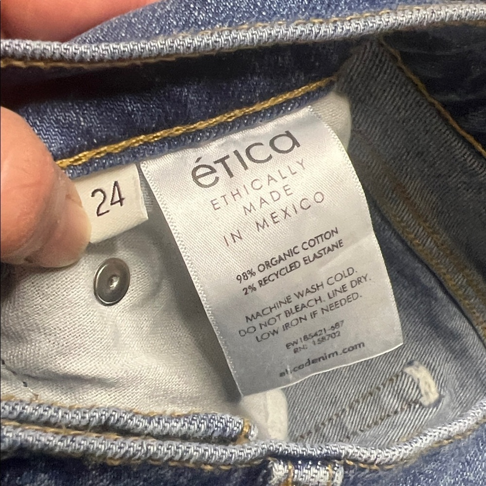 Etica Anya Modern Flare Jeans Size 24 - Picture 9 of 11